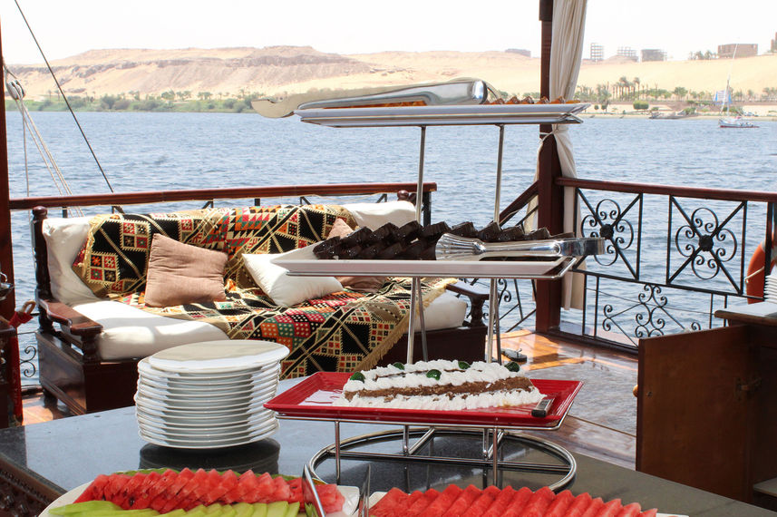 Comida a bordo - Nile Queen II